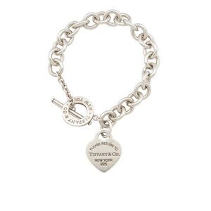 Tiffany & Co. Sterling Silver Return to Tiffany Heart Tag Toggle Bracelet